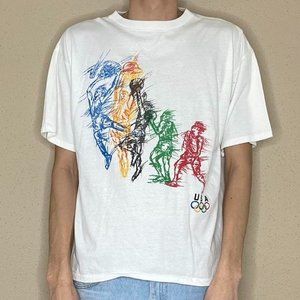 Vintage Olympic basketball tee shirt